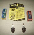NOS Early AC and Auto-Lite Spark Plugs with boxes