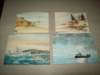 Set of 4 Airguide Instrument Co. Nautical Prints