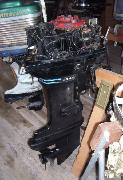 Early 70s Mercury 40 hp electric start, long shaft parts motor